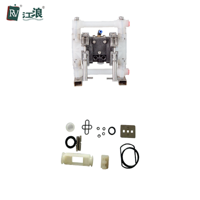 3/8 &quot; 비난에 까딱없는 Ptfe 격판 펌프 공기는 신 알칼리 공업을 위해 작동했습니다