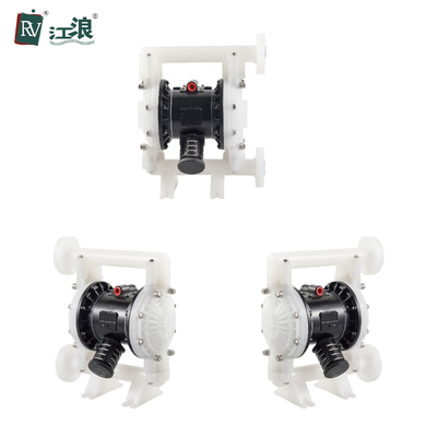 니트릴 탄성체 PTFE 볼 밸브 151lpm과 표백제를 위한 1 &quot; 공중 격판 펌프